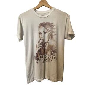 Carrie Underwood Storyteller Tour 2016 Concert T-Shirt Women's Small Cream Tan